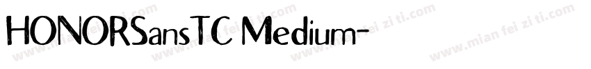 HONORSansTC Medium字体转换